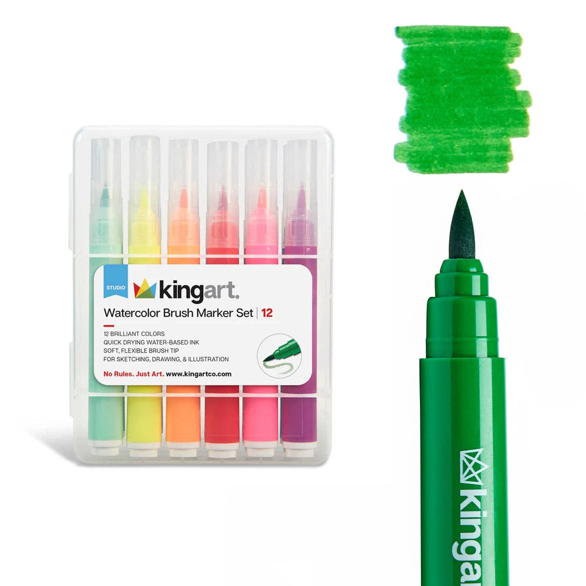 KINGART - Vendita all'ingrosso Pennarelli - Pennarelli Colorati 12 Colori0