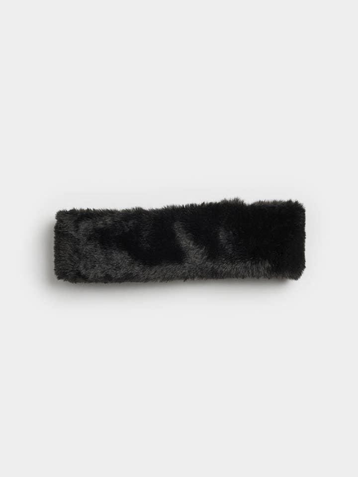 Mad Hatter Faux-Fur Headband - Black for wholesale by Alice & Wonder