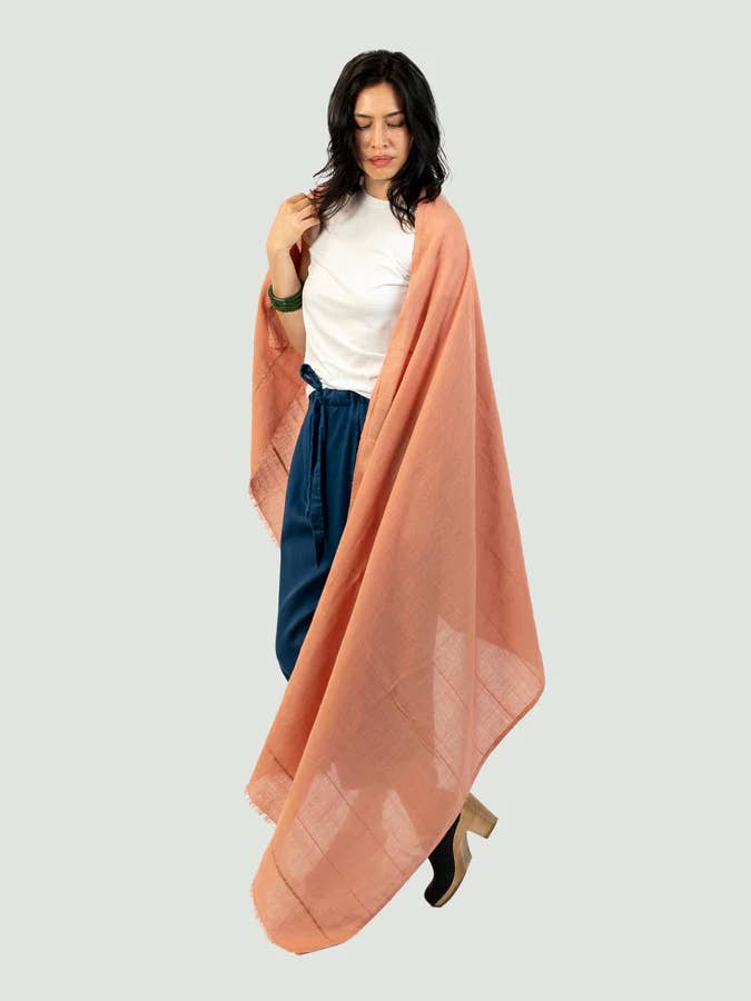 Insect-Repellent Wrap — Camellia in Blush for wholesale by Shoo for Good