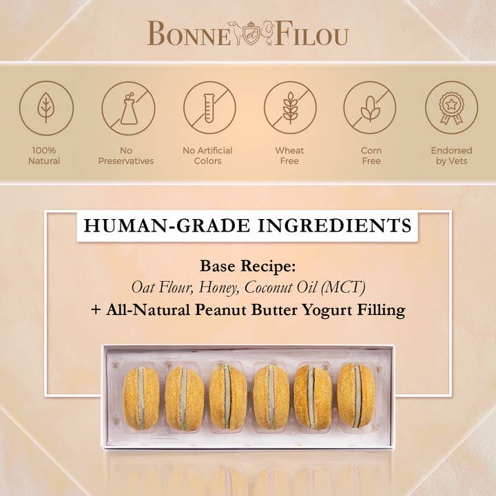 Bonne et Filou - Wholesale Hondenkoekjes - Hond - Hondenmacarons | Hondengeschenken (3 stuks)21