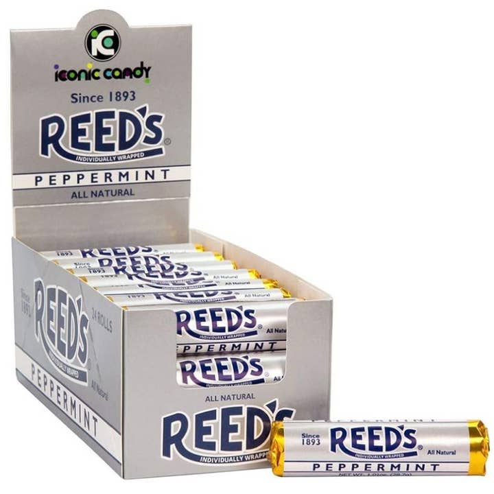 Nostalgic Reed’s “Peppermint” Hard Candy Roll Est. 1893! for wholesale by O'Shea's Candies Sweet Shop