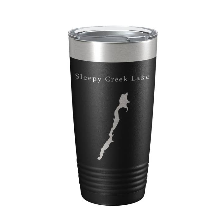 Sleepy Creek Lake Map Tumbler Travel Mug Insulated Laser Engraved Coffee Cup West Virginia 20 oz for wholesale by CarveBright