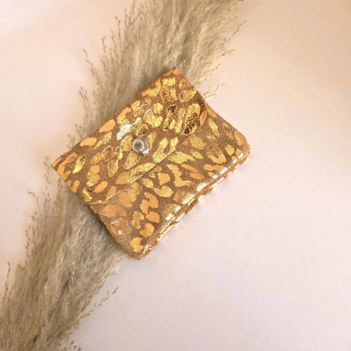 Mini pung leopard camel for engroshandel hos Ibiza Boutique