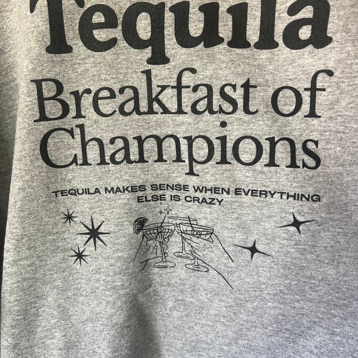 Grey Tequila Sweatshirt for wholesale on Faire