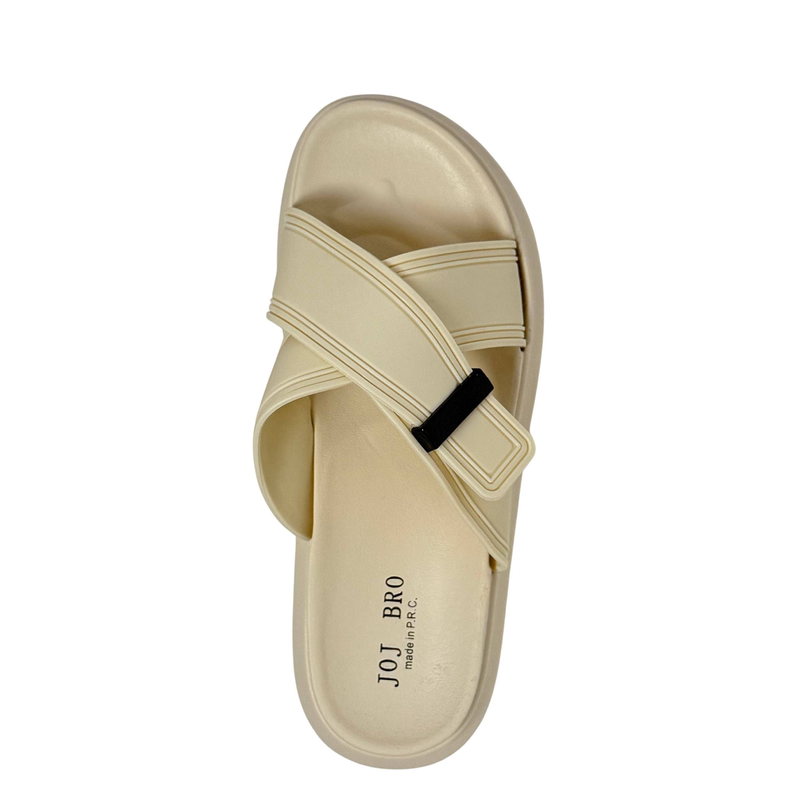 JOJ MAKLY Wholesale - Wholesale Sandals - Women's - women's Cork Footbed Criss Cross Strap Sandals6