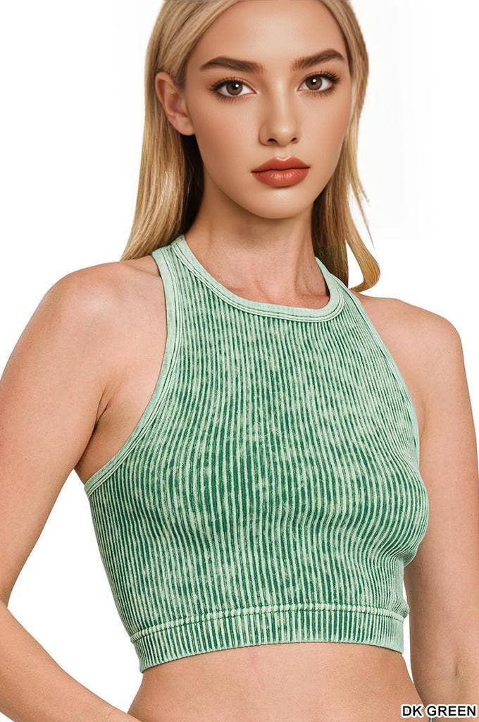 42POPS – Großhandel Tanktop – Damen – .Gewaschene Rippennaht nahtloses Halterneck-Crop-Top16