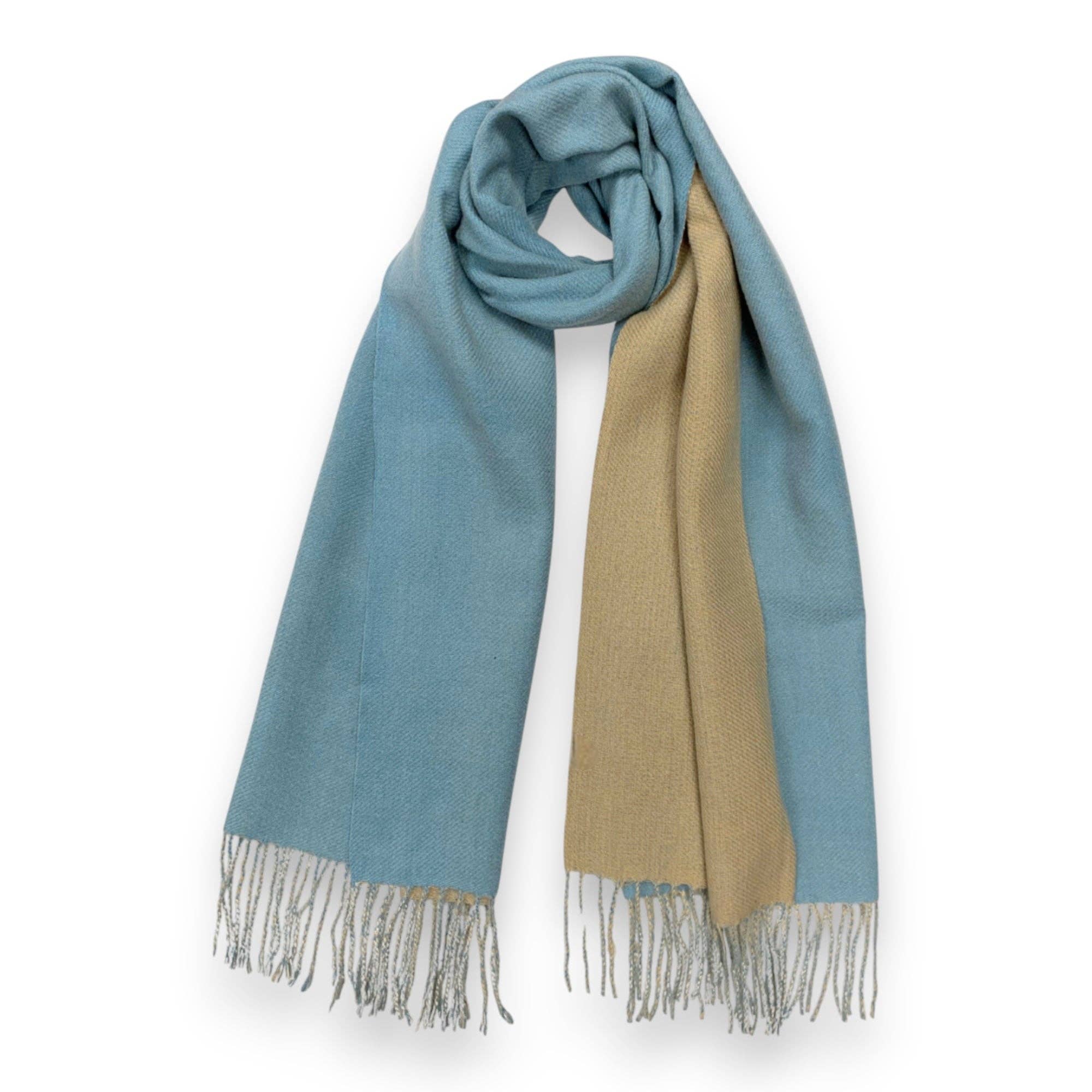 Lili Scarves (US Duty Free) - Wholesale Sjaal - Dames - Premium tweekleurige winter sjaal van kasjmiermix16
