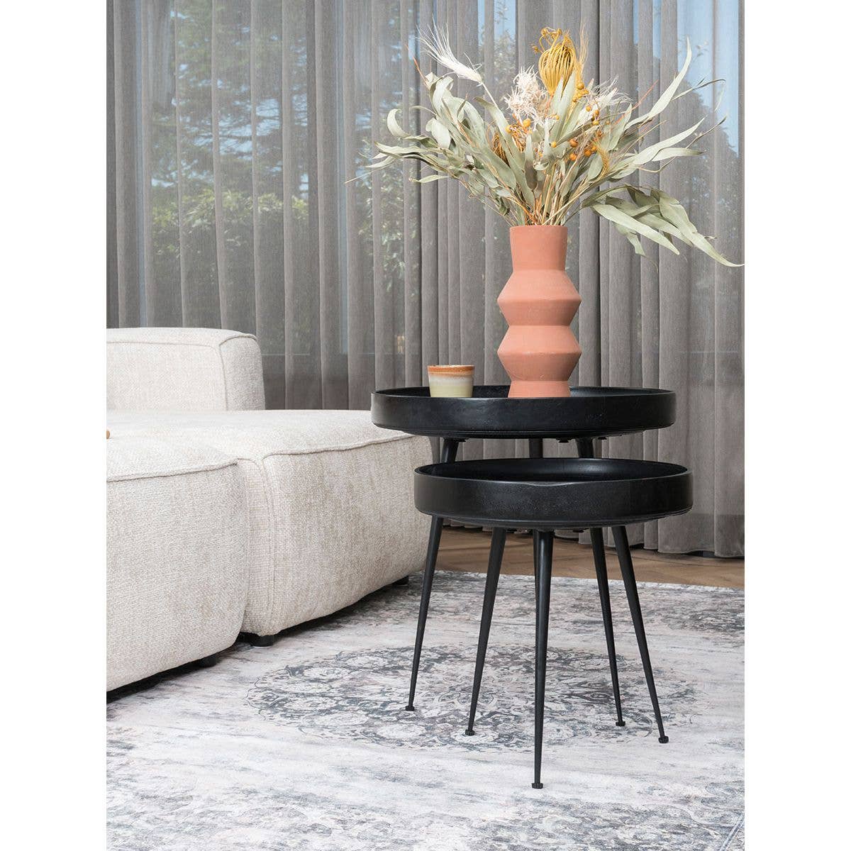 Home67 - Wholesale Side Table - Sarno Coffee Table Black - Set of 31