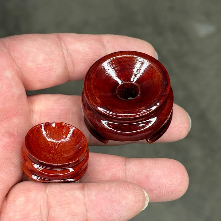 Keystone Crystals - Vente Décorations de table - Support en bois pour sphère2