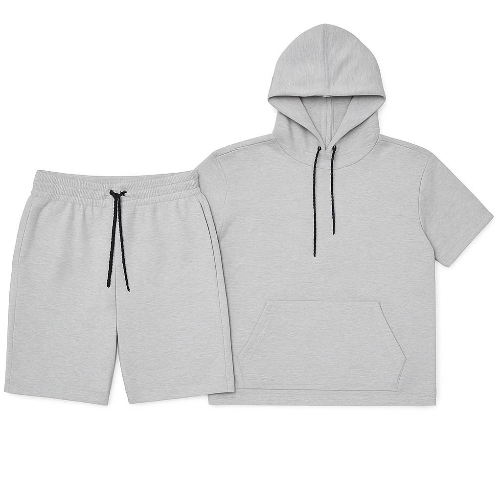 Amorica NYC - Vendita all'ingrosso Completo sportivo - Uomo - Completo uomo con felpa a maniche corte e pantaloncini1