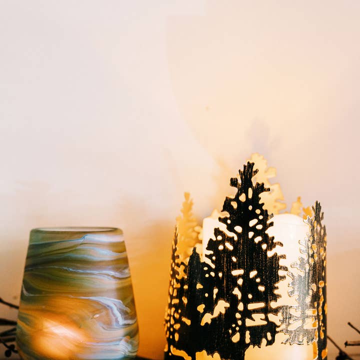 Ten Thousand Villages - Wholesale Candle Holder - Forest Shimmer Candleholder (MD)