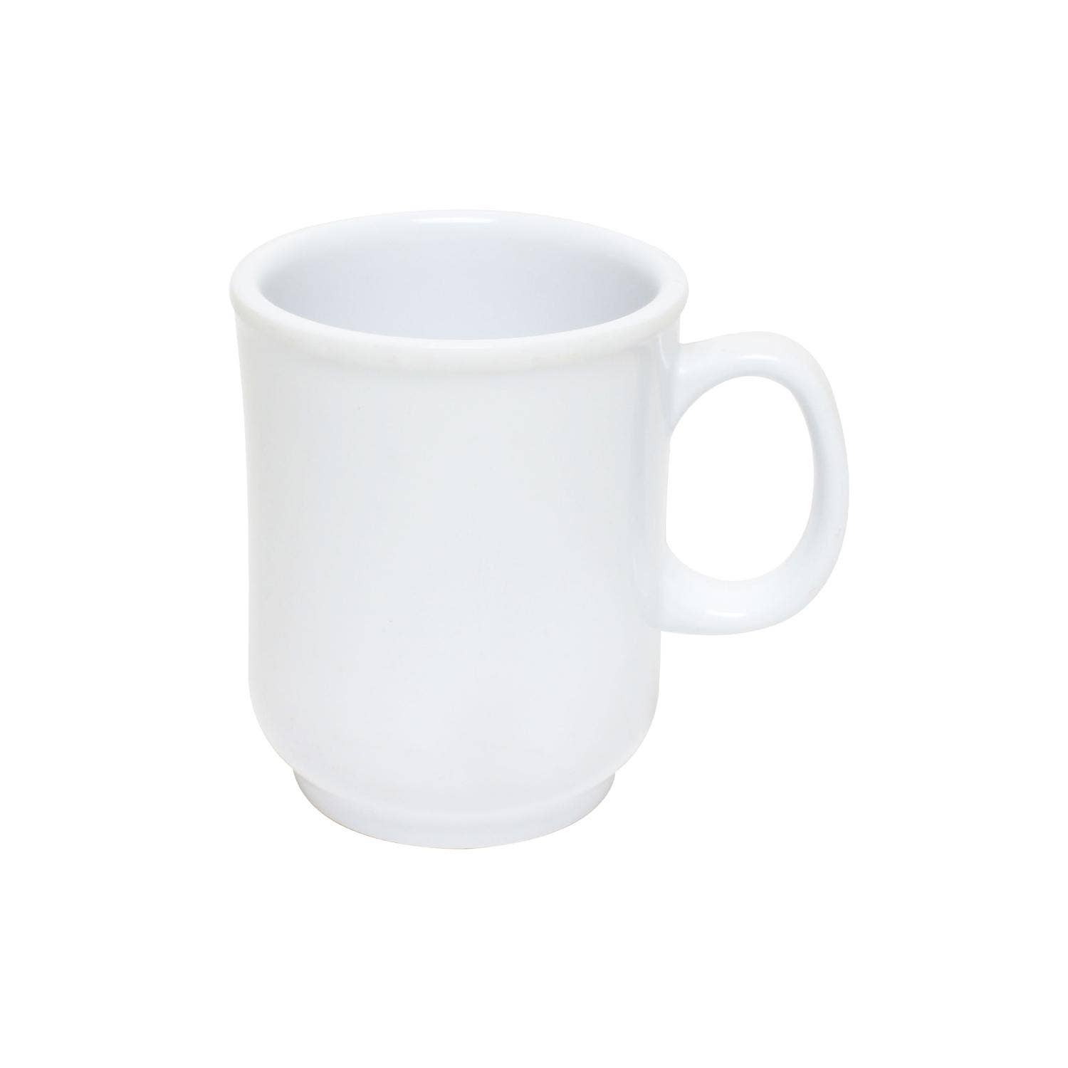 KT Supply - Wholesale Kitchen tool/gadget - 8 Oz, 3" Bulbous Mug, White,Melamine, 12/PK