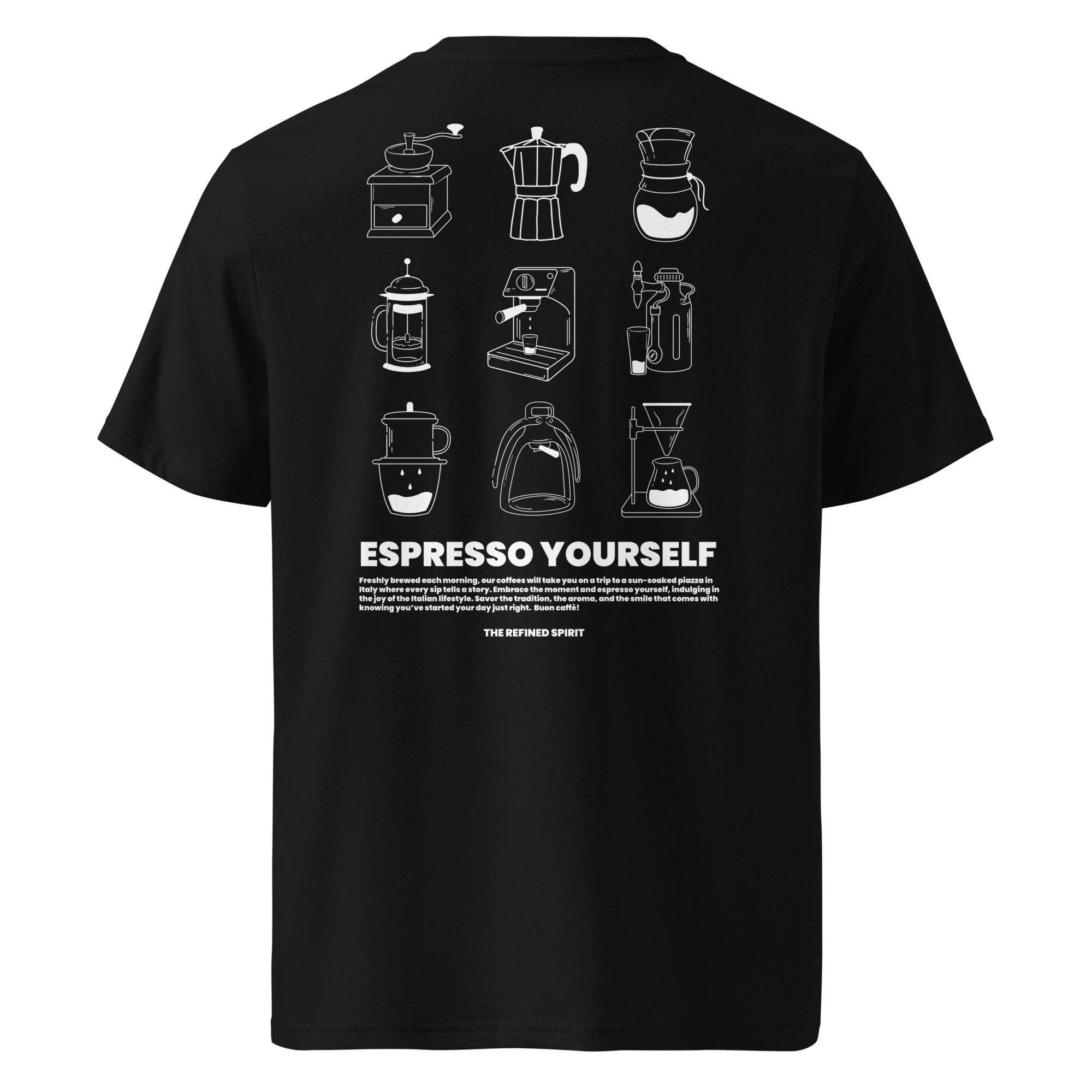 The Refined Spirit - Vente T-shirt sérigraphié – unisexe - T-shirt bio Espresso Yourself7