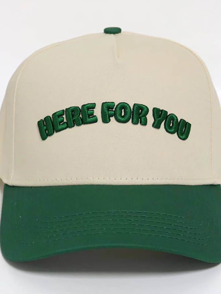 Green Trucker Hat for wholesale by Here For You Clothing
