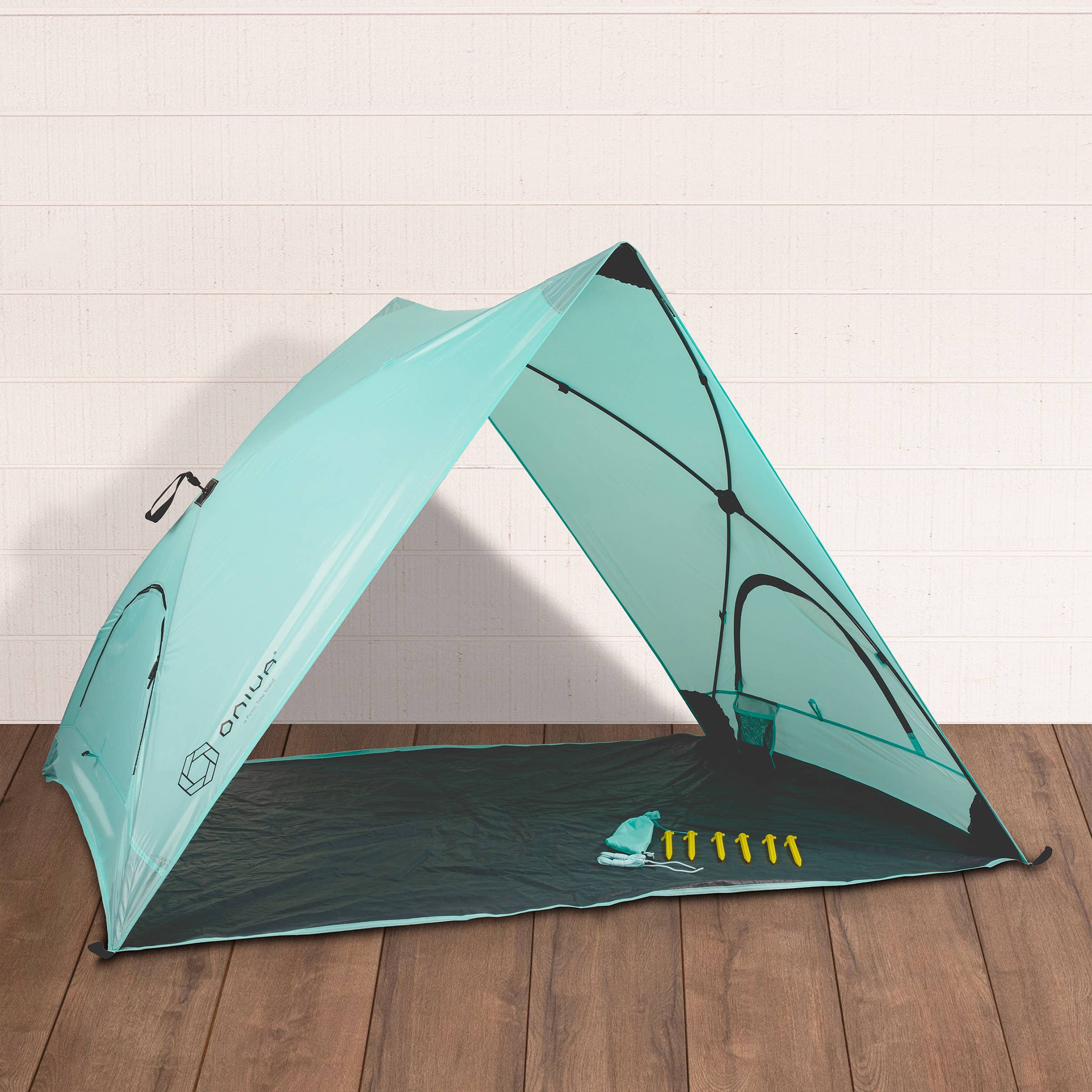 Ice Blue Pismo A-Frame Portable Beach Tent, (Ice Blue) for wholesale on Faire6