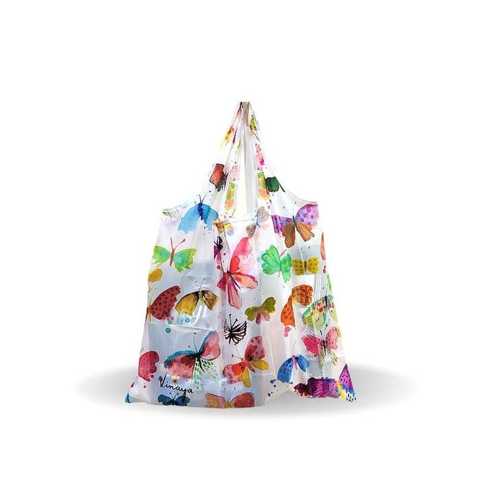 ArtSHINE - Wholesale Grocery/Shopping Bag - Eco Foldable - Butterfly Garden by Vinaya Muralidharan