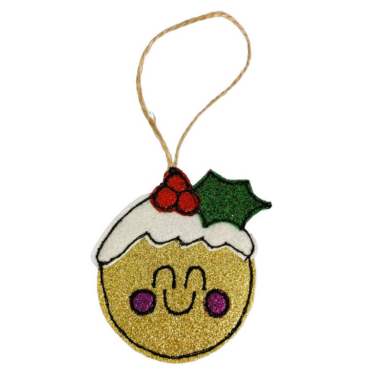 Décoration de pudding de Noël pour la vente par Bumblebee Design Treasures