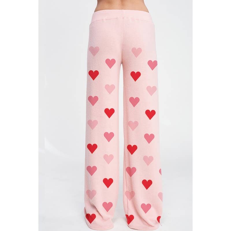 Phil Love - Wholesale Lounge Set - Women's - Heart all over soft brushed loungewear set 11