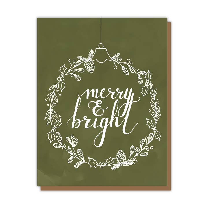 Biglietto decorativo Merry & Bright per la vendita all'ingrosso da parte di Teluna