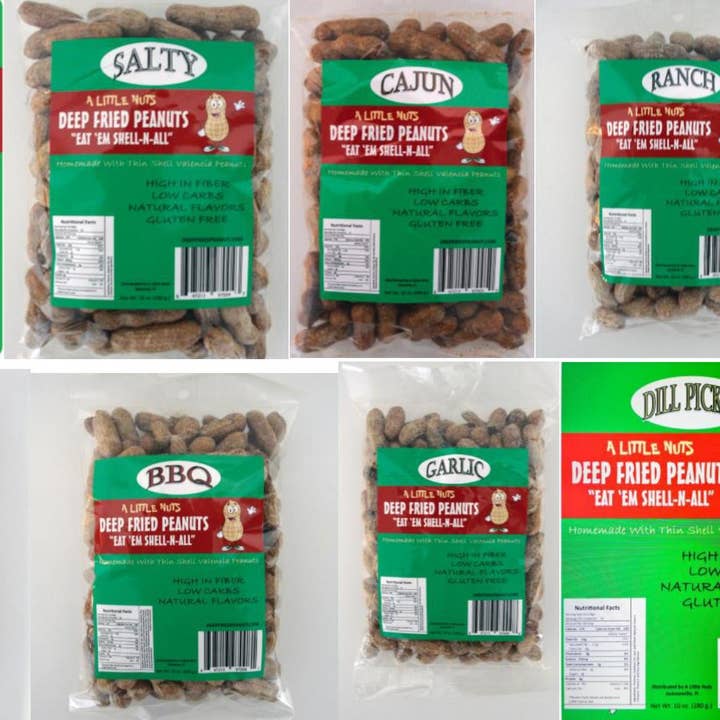 A Little Nuts Deep Fried Peanuts – wholesale Nötter – Sampler Collection (Alla 8 smaker)0