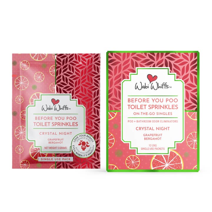 Crystal Night on-the-go singlar (Bergamott + grapefrukt) för wholesale av Wabi Whiffs