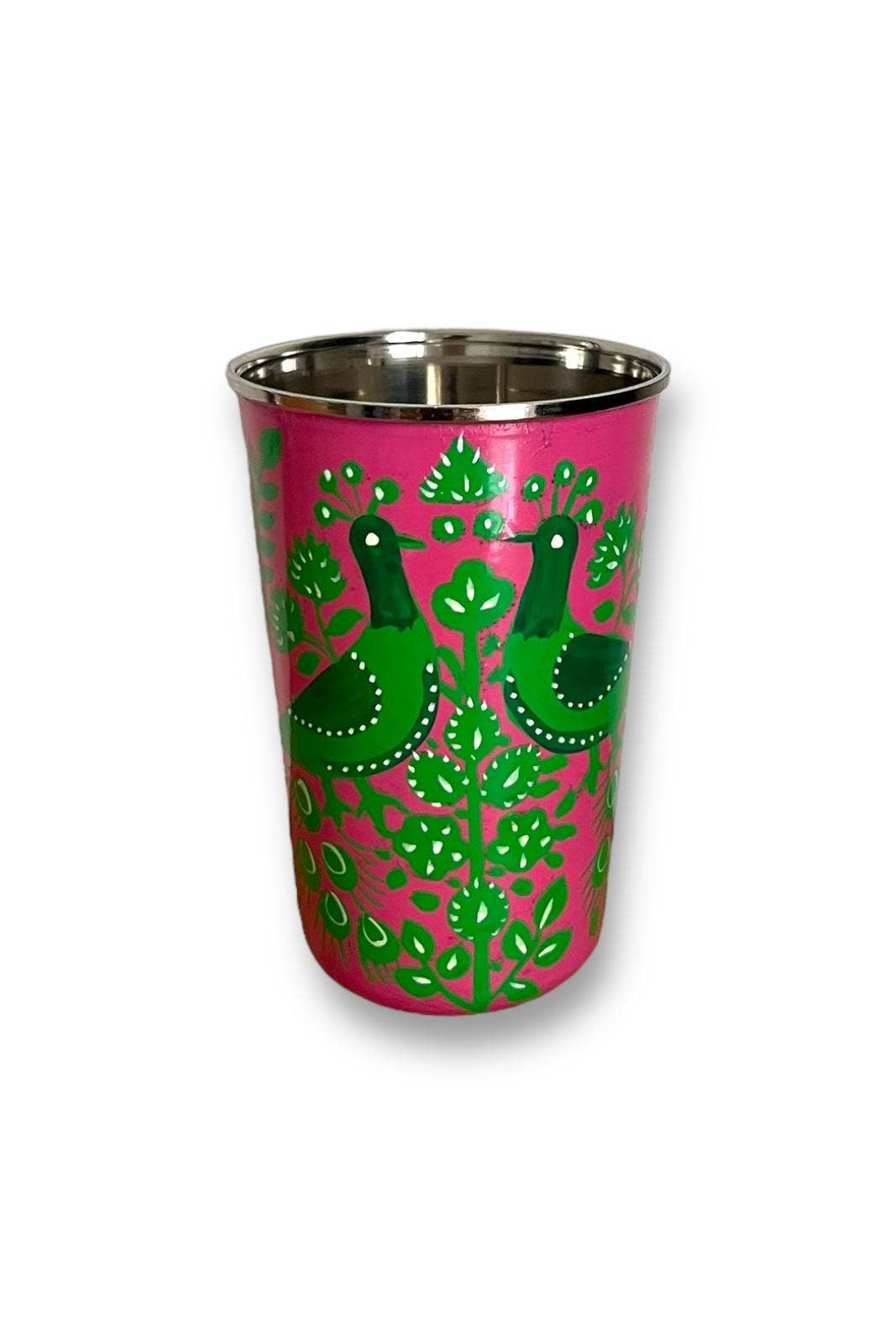 Curiosity Lab - Wholesale Drinking Glass/Cup - Hand-painted food-grade stainless steel tumbler Srinagar Grand7