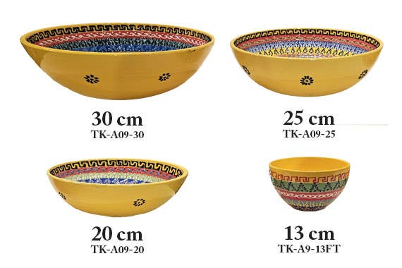Access by Mediterranean Concepts - Wholesale Decorative Plate/Dish/Bowl - Bordure Design Ceramic Bowl - 30 cm3