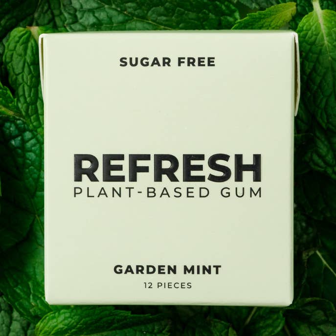 Garden Mint Gum (12 Pack) for wholesale by Refresh Gum