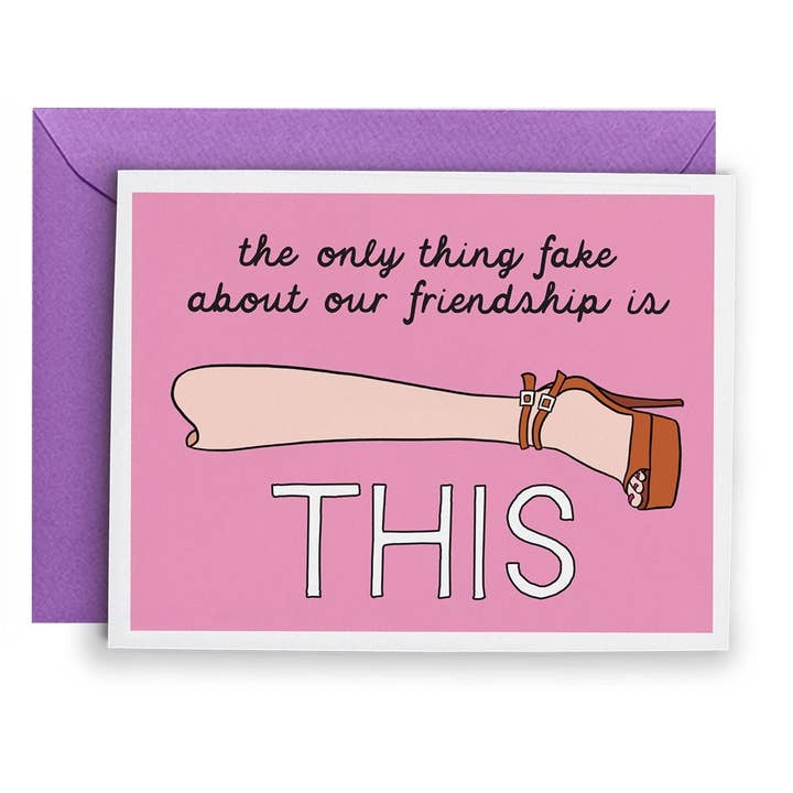 Rhony Leg Card for wholesale by Hello Harlot