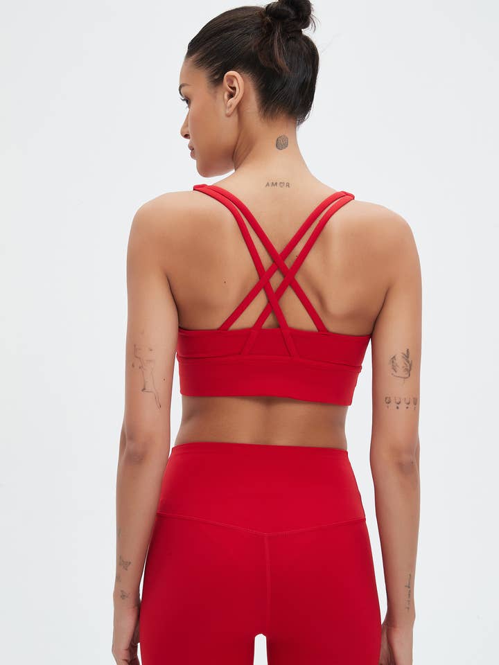 91thelabel - Wholesale Activewear Set - Women's - Isabella Strappy Back Sports Bra & Legging Activewear Set 2