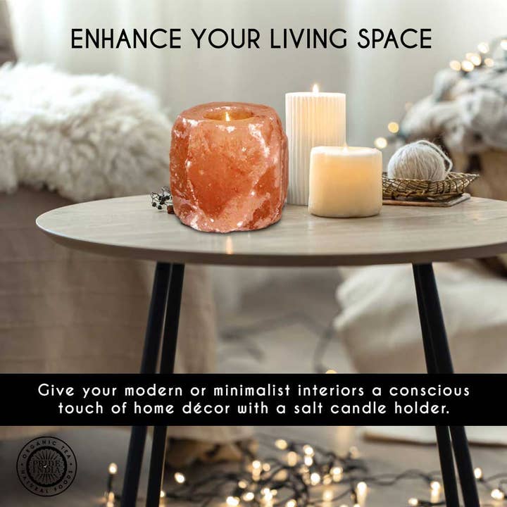 PRIDE INDIA BRANDS - Wholesale Candle Holder - Himalayan Pink Salt Tea Light Holder by Pride of India