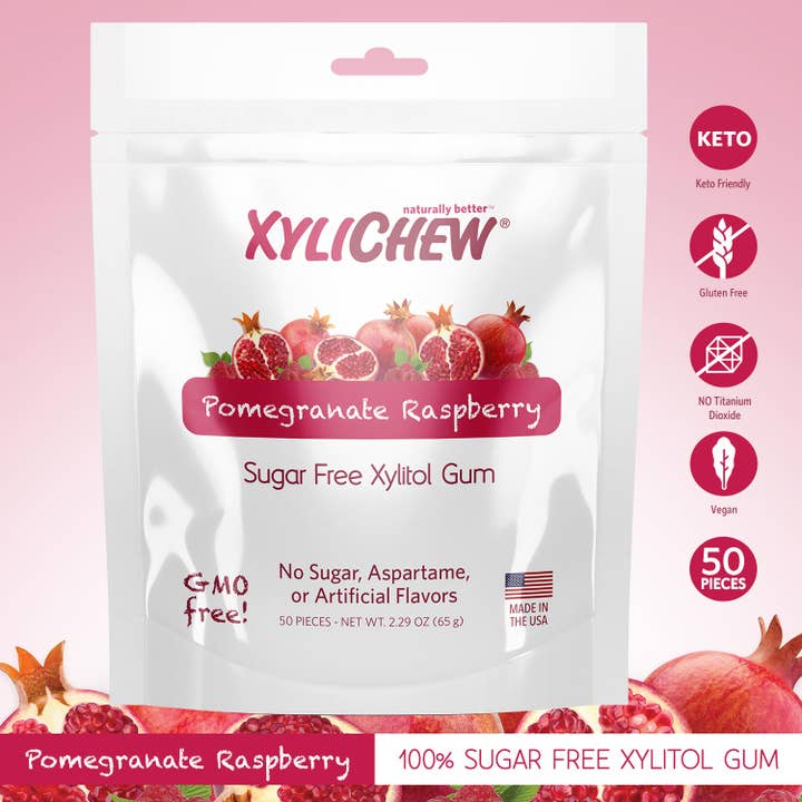 Xylichew Pomegranate Raspberry- 50 ct. for wholesale by Xylichew