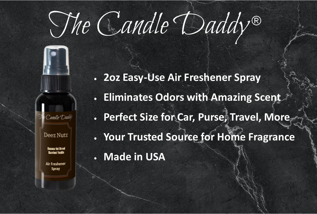 The Candle Daddy - Wholesale Air Freshener - Deez Nutz - Banana Nut Bread - 2fl oz Air Freshener Spray1