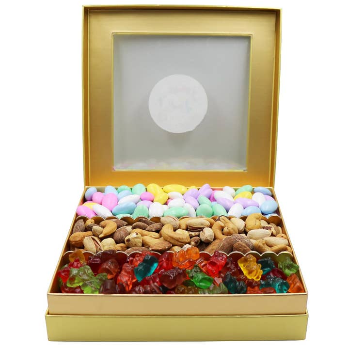 First Choice Candy - Wholesale Gift Box - Deluxe Mix Snack Gift Tray: Assorted Nuts Gift Box 1