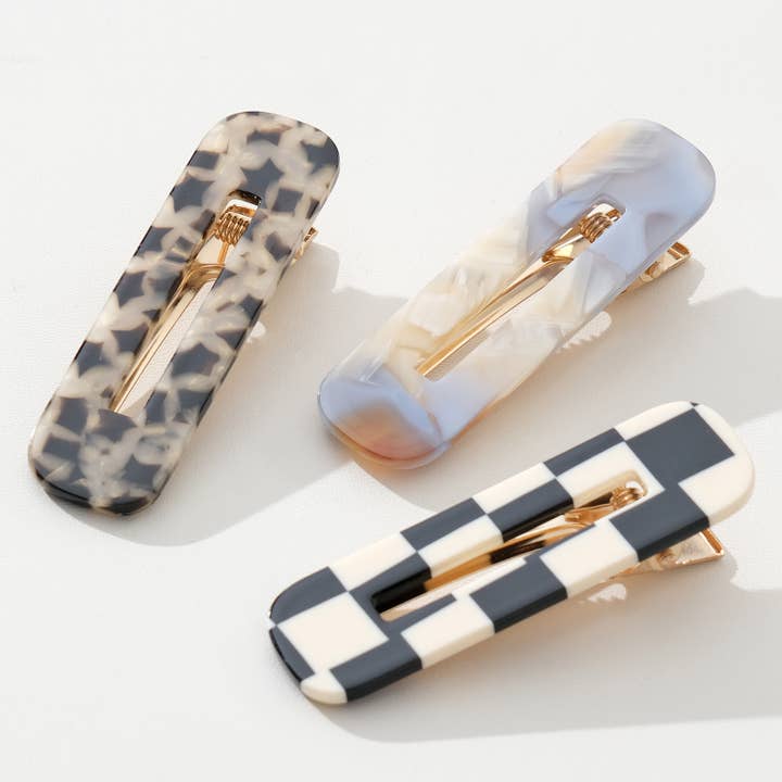 Assorted Gemma Western | Printed Barrette Hair Clip (Set of 2) for wholesale on Faire7