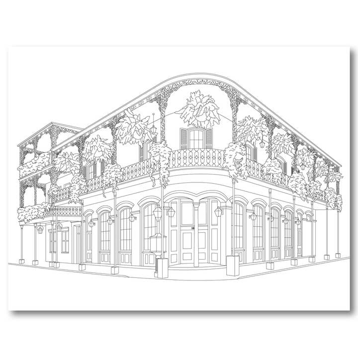 Color Our Town - Vente Livre de coloriage – adulte - Livre de coloriage couleur La Nouvelle-Orléans4