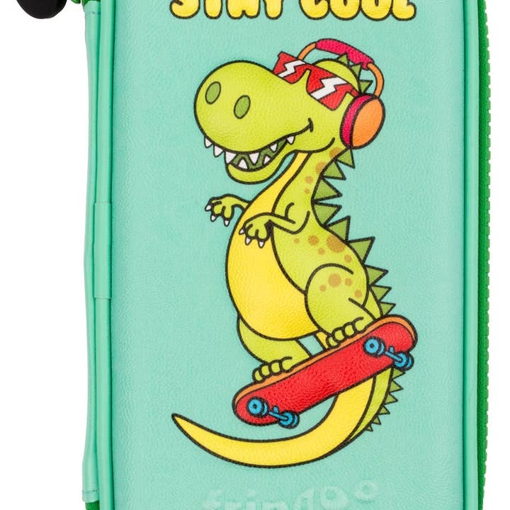 Grøn Dino blyantkasse for engroshandel hos Fringoo Group Ltd