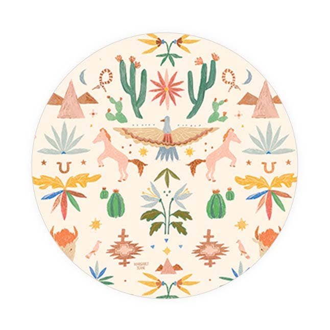 Western Toile Seedlings Coaster for wholesale by Seedlings