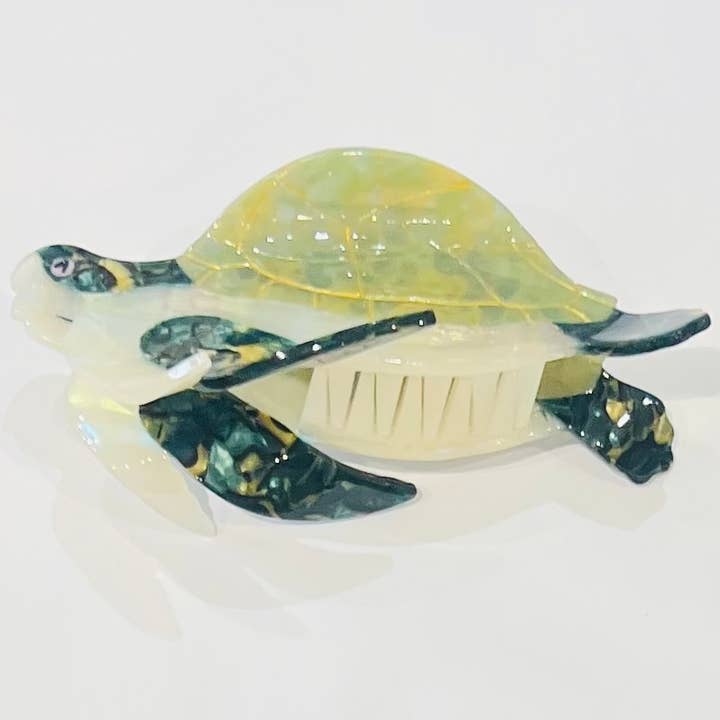 Haaraccessoire grote klem schildpadvorm hars voor wholesale door Bijoux 7bis