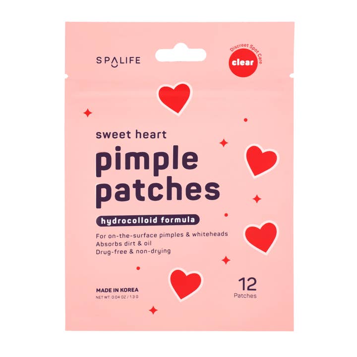 Valentine's Day Sweet Heart Clear Pimple Patches for wholesale by My Spa Life