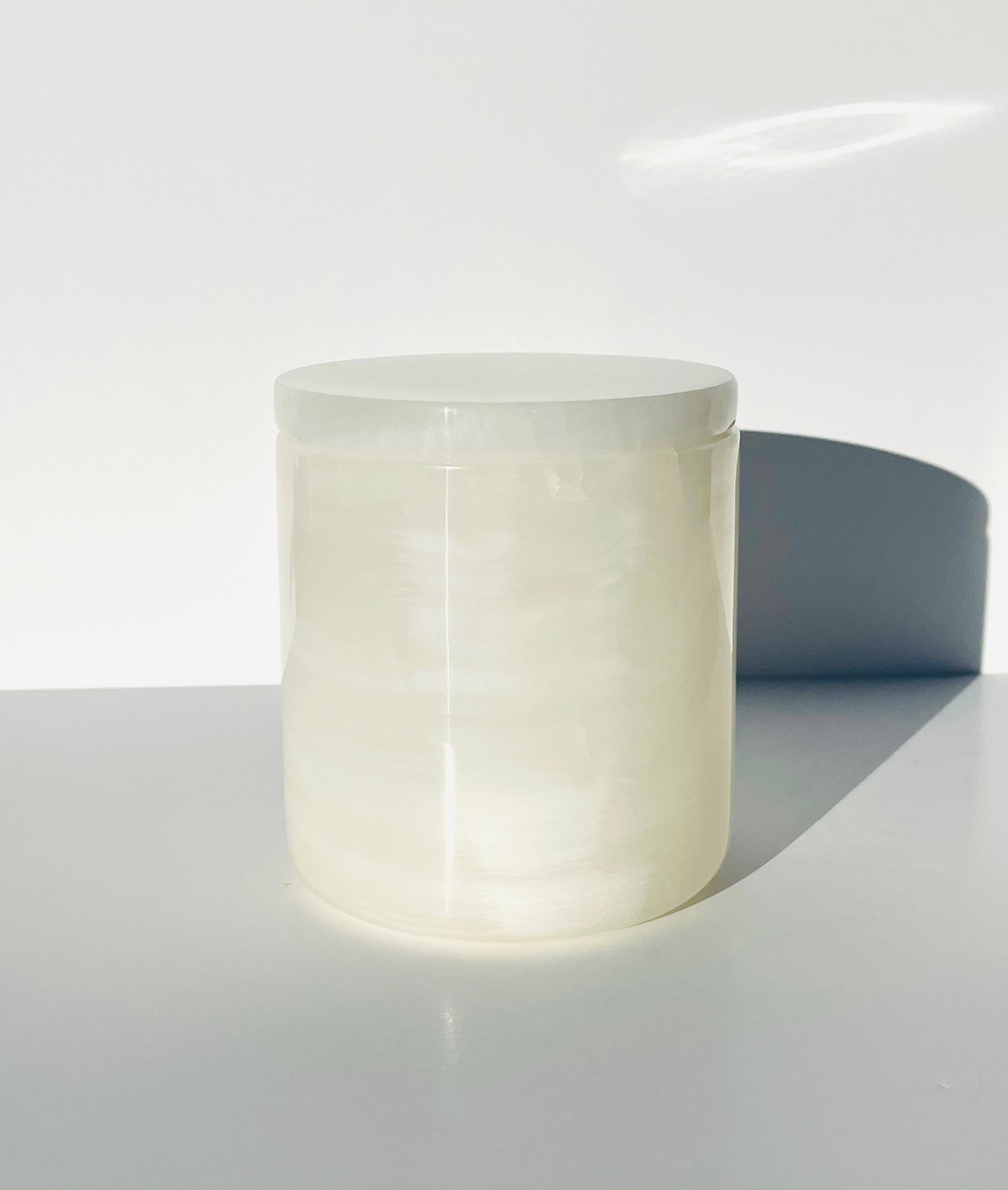 Real Fruit Body – Engroshandel Lyseholder – Luksuriøs naturlig onyx-stonlysbeholder5