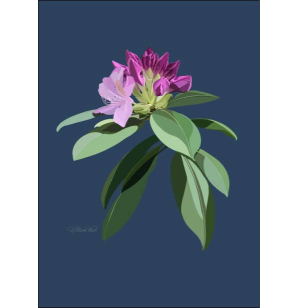 Rhododendron Art Print | Flower Artwork for wholesale by Homeward Studio