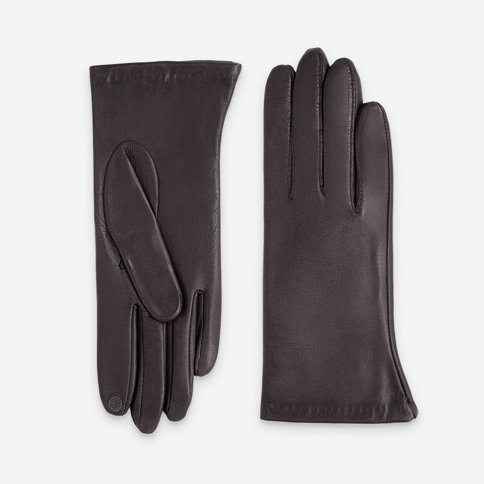 Glove Story - Wholesale Gloves - Women's - lambskin-leather-gloves-silk-lining-touchscreen-21001ST2