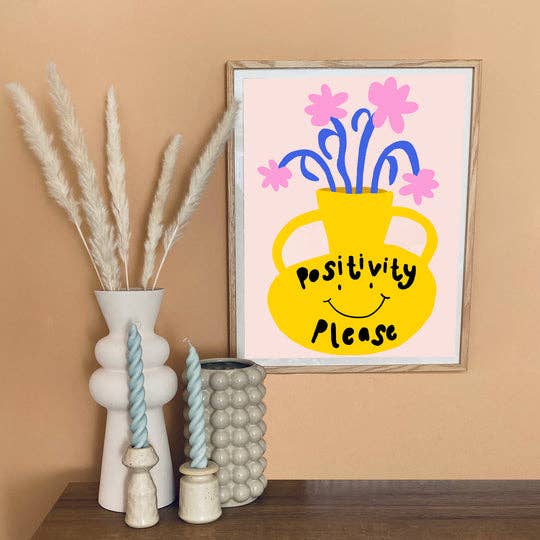 Positivitet Venligst Art Print for engroshandel hos yaya studio