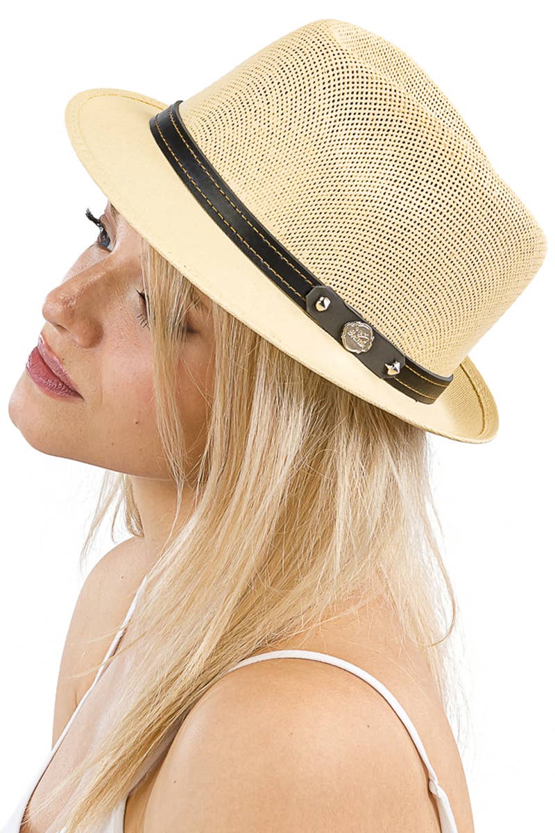 Cap Zone - Wholesale Fedora - Women's - Elite Crafted Natural Straw Rodeo Sombrero Fedora3
