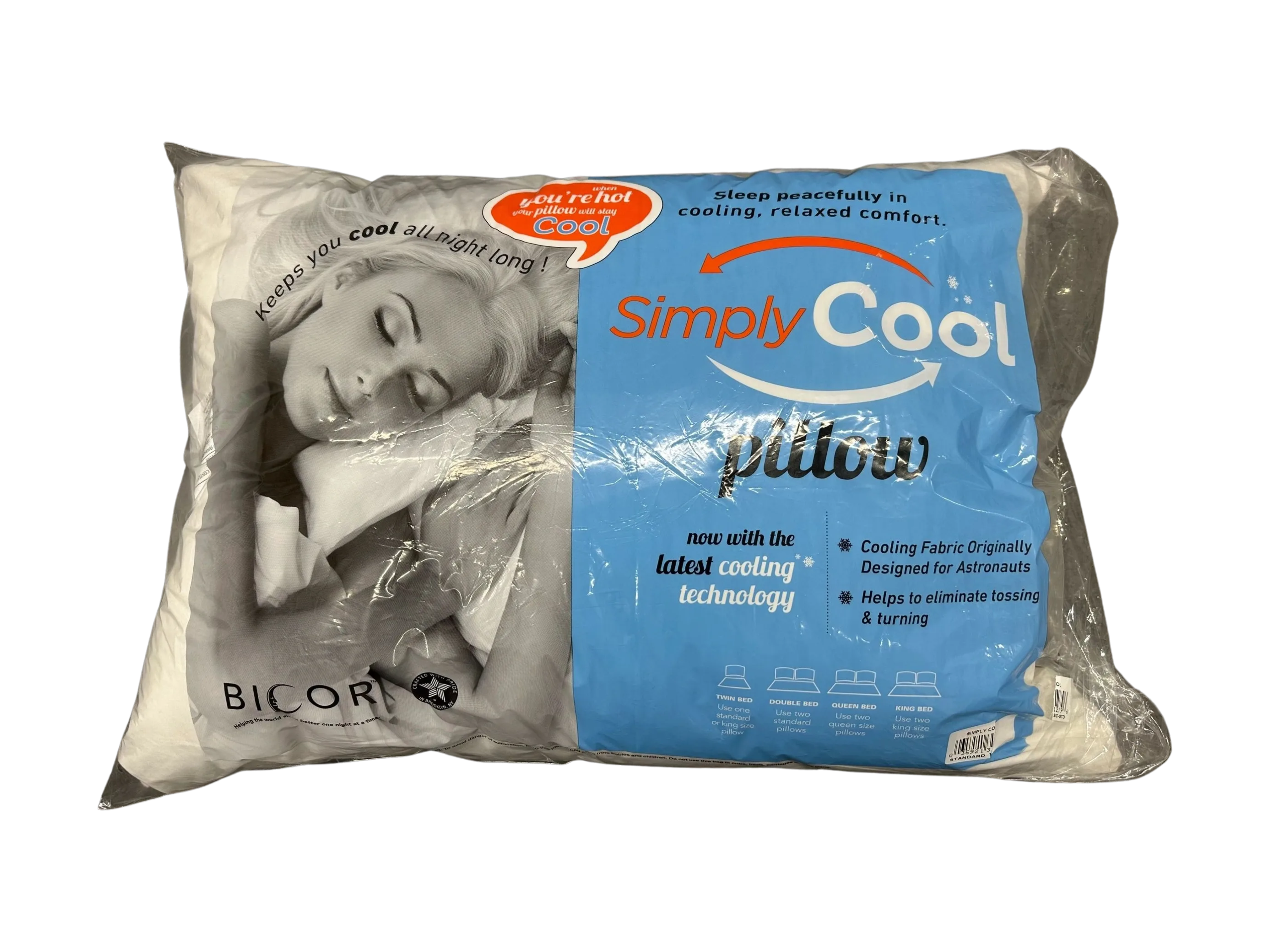 Borden Textile - Wholesale Bedding Pillow - Standard Simply Cool 20 x 26 Pillow Hypoallergenic 190tc2