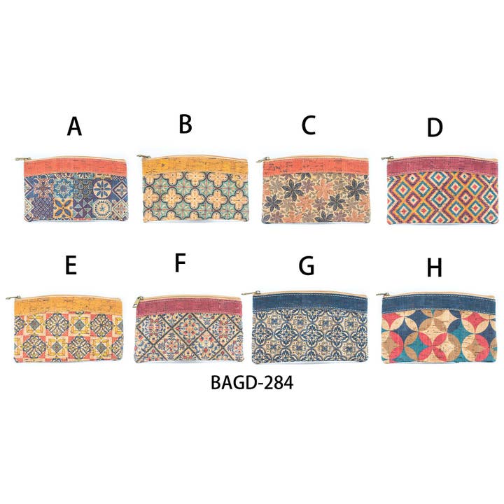 Meninas Bonitas Cork - Wholesale Coin Purse - Women's - 5units-Tango Mini Cork Purse BAGD-284
