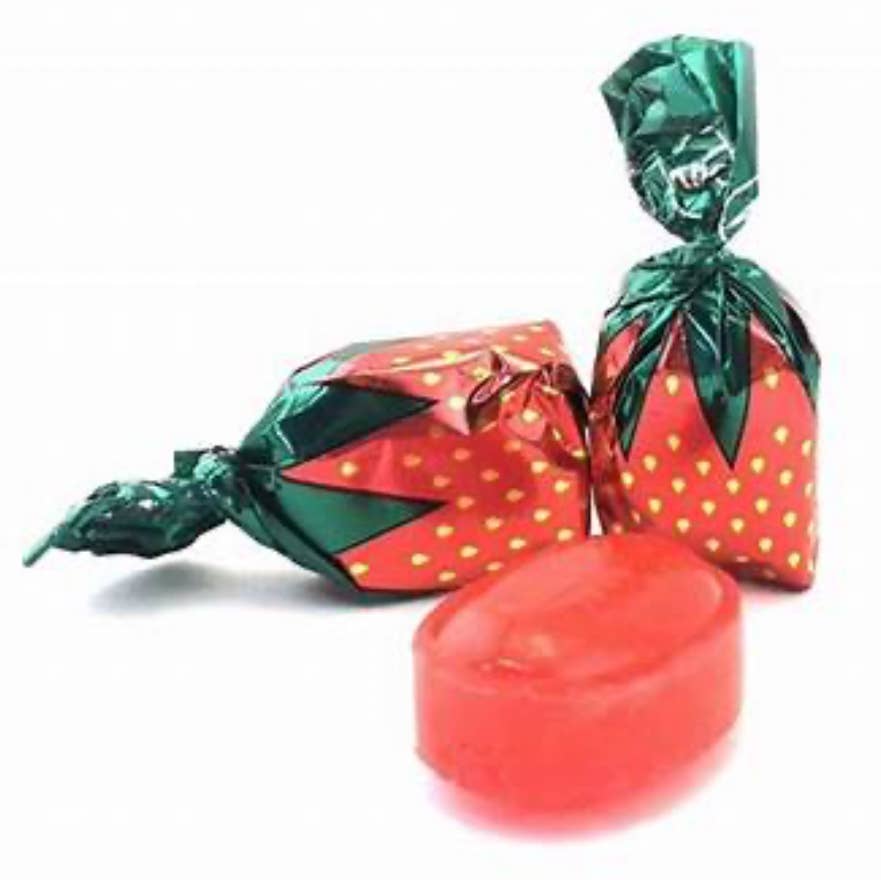 O'Shea's Candies Sweet Shop - Wholesale Hard Candy - Nostalgic Original Strawberry 🍓 Hard Candy Foil Wrap 1/2lb3