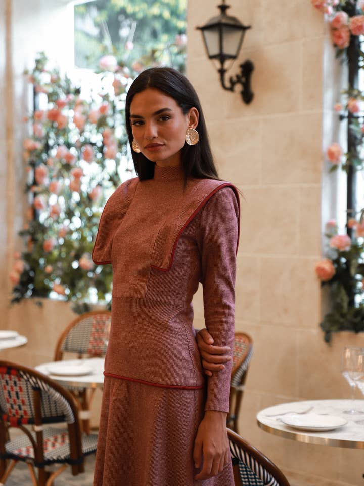 Cayro Woman - Vendita all'ingrosso Vestito - Donna - Abito rosso Alanis - INVERNO/PRIMAVERA 2024