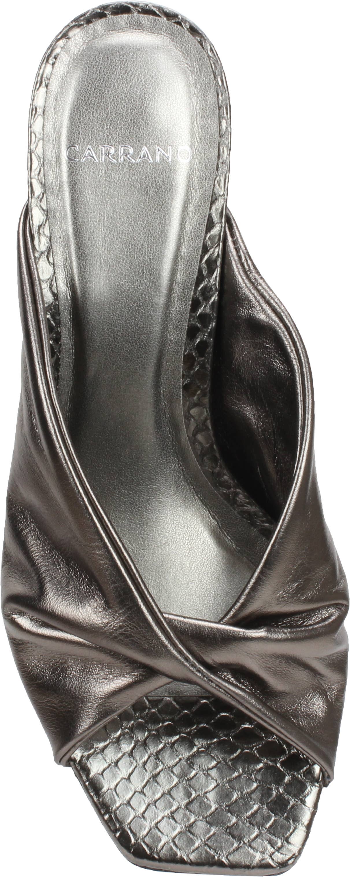 Carrano - Vendita all'ingrosso Scarpe con tacco basso - Donna - Carrano Sage - Sandalo aperto in pelle con tacco coperto16